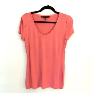 V neck short sleeve tee shirt